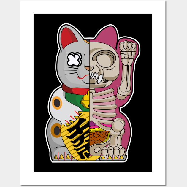 fortune cat Wall Art by PaperHead